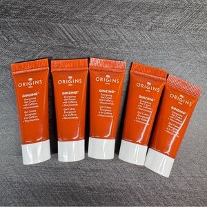 Lot of 5 Origins Moisturizer Ginzing Energizing Gel Cream Samples 5ml each